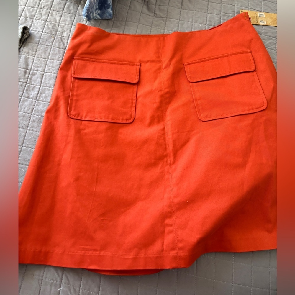 Cremieux new with tags burnt Orange A-Line Skirt size 6